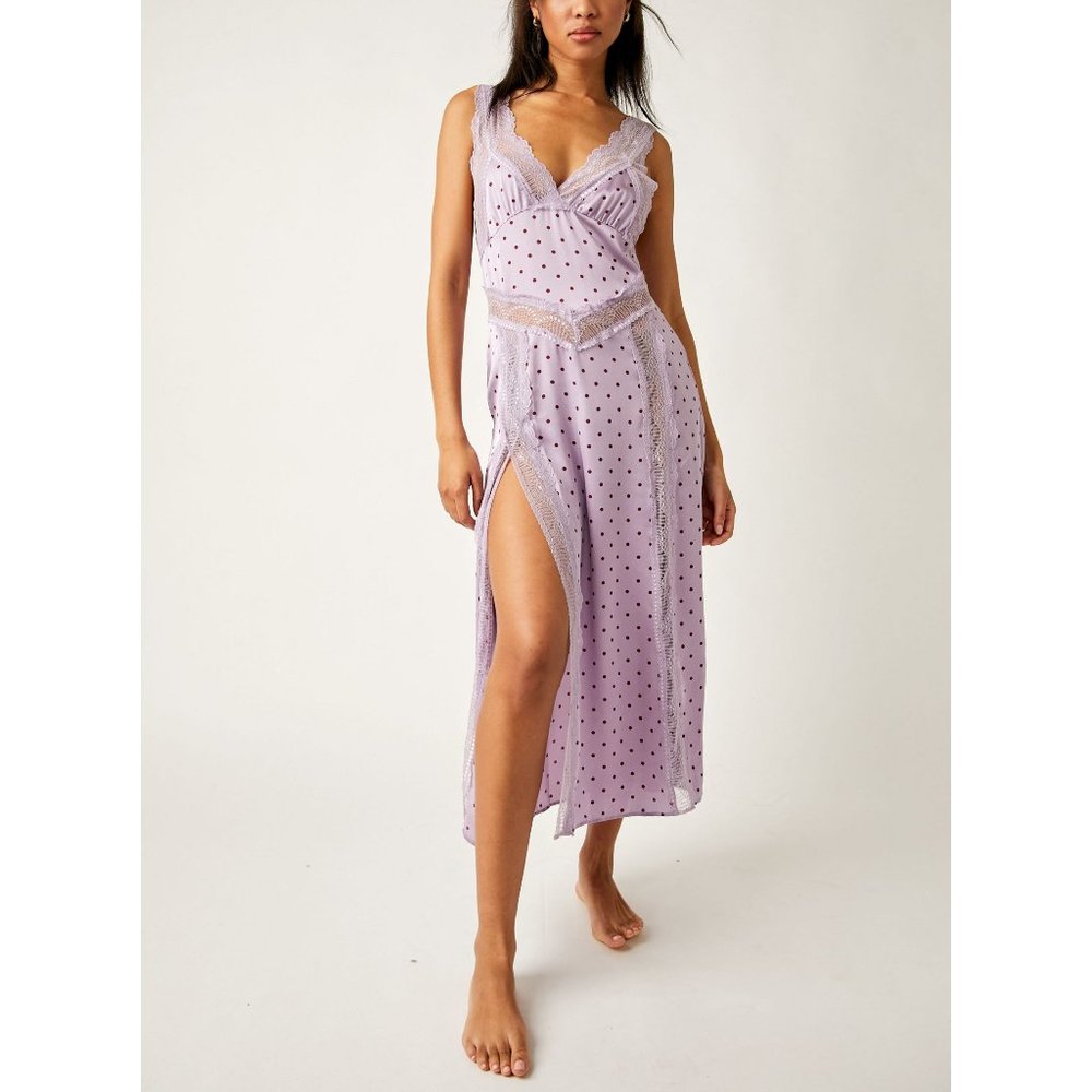 NWT FREE PEOPLE Bad For You Printed Slip / Petal Combo- size Large